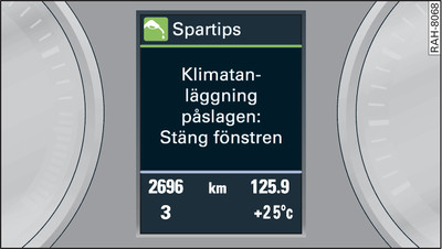 Kombiinstrument: Sparråd